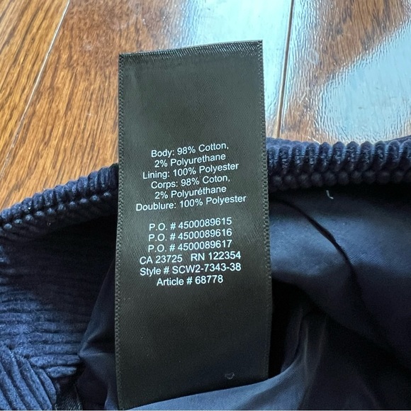 Aritzia Sunday Best Navy Lyra Corduroy Mini A-Line Skirt - Size 8 - Picture 9 of 15